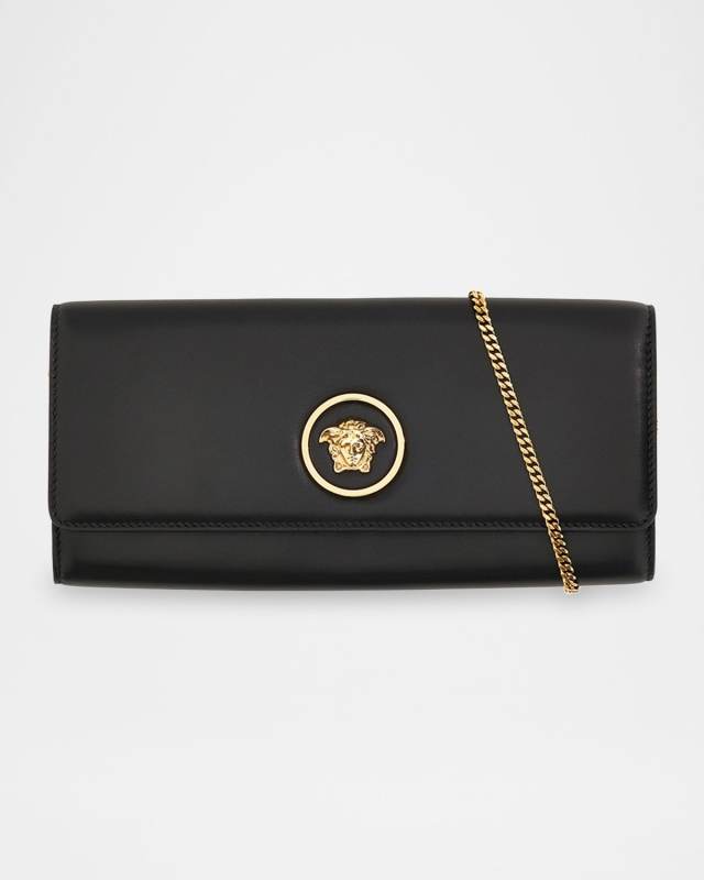Medusa Leather Clutch Bag